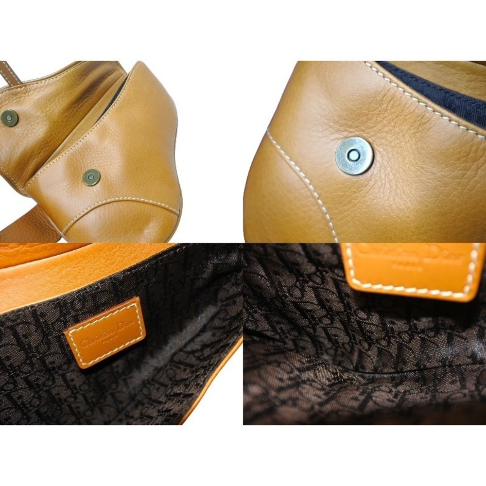 Dior Bag Waist Calfskin Christian Belt Brown Saddle Pouch - Picture 7 of 8